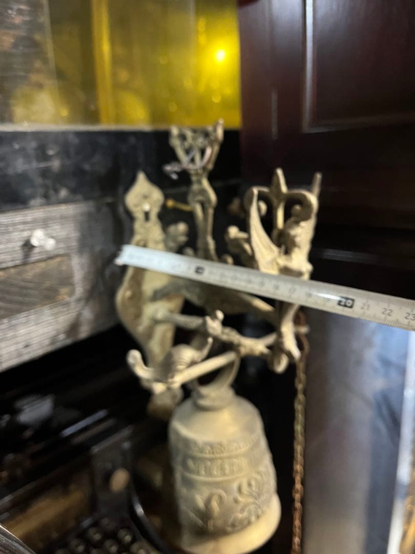 82です アンティーク真鍮製ドアベル、フランス製ドアベル、