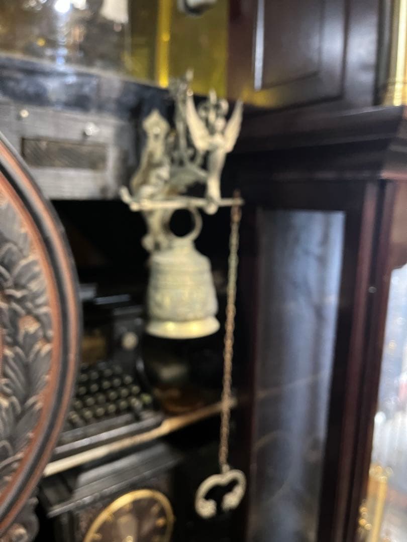 82です アンティーク真鍮製ドアベル、フランス製ドアベル、