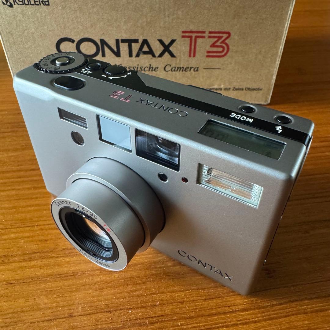 CONTAX T3 DATA BACK、ケース、説明書などまとめて　箱付き