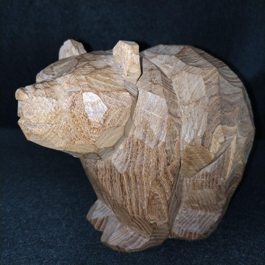 クマの木彫り 可愛い サイン無し 無名