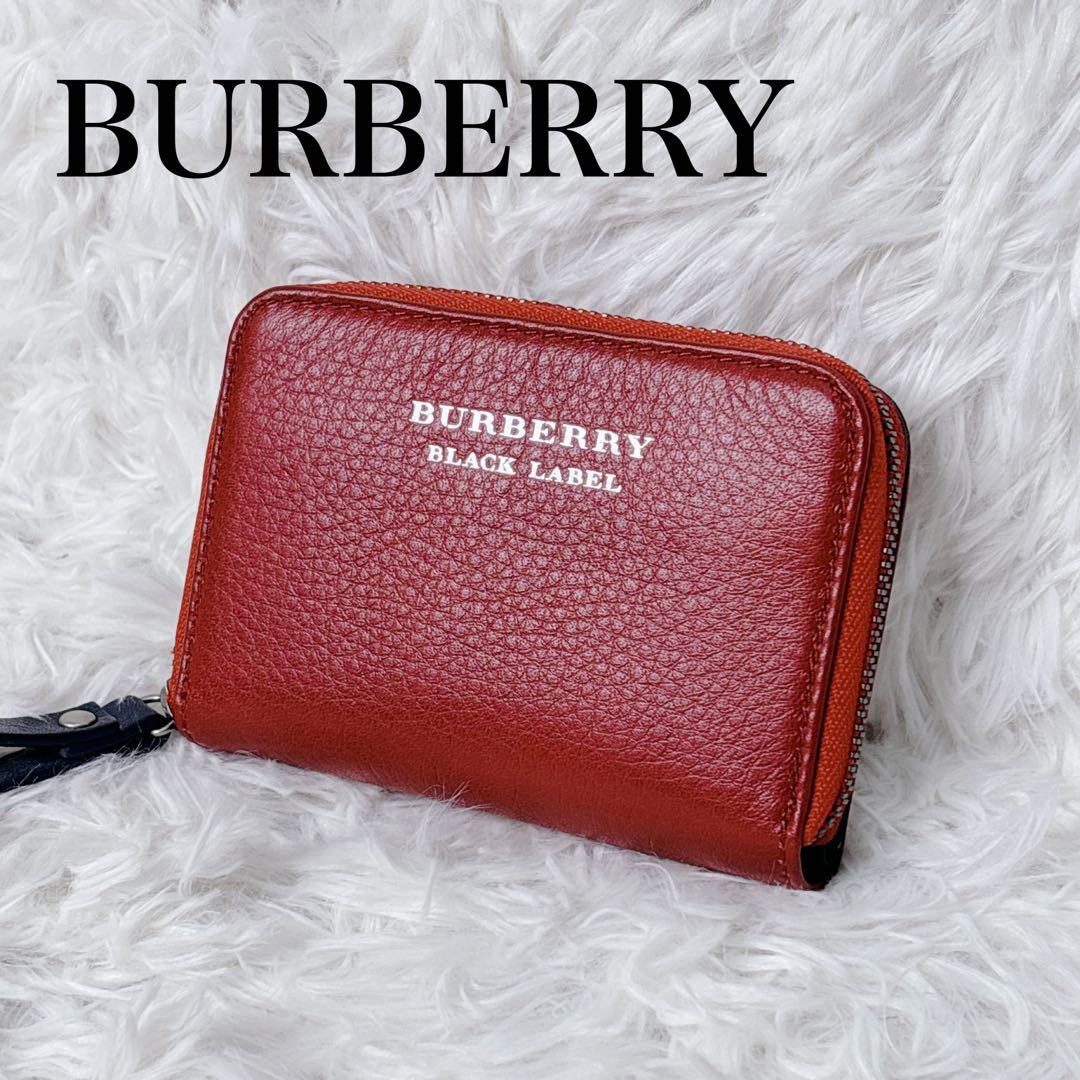 BURBERRY BLACK LABEL 赤 ケース　キーケース