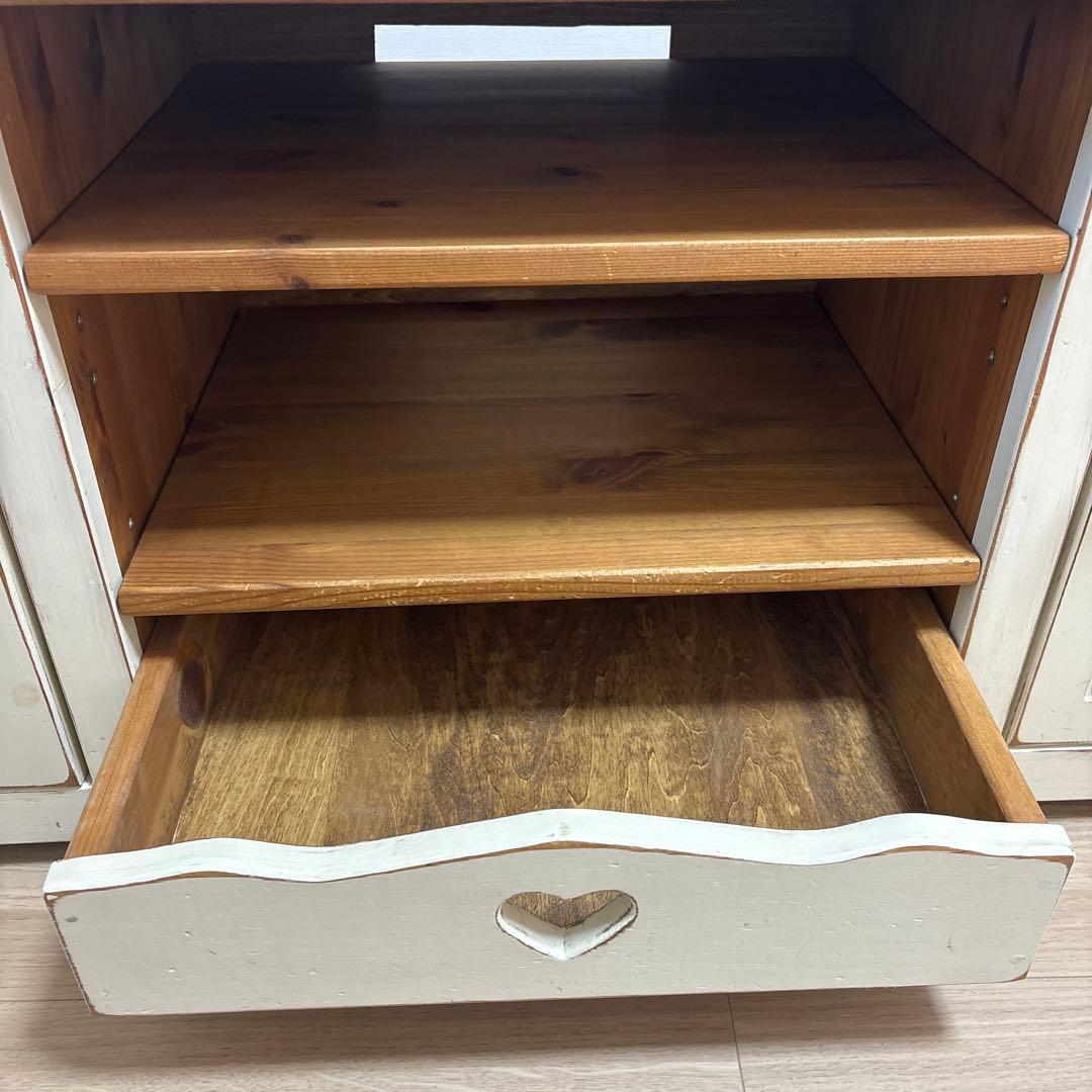 【カントリー家具】パイン材テレビボード(フレンチカントリー)