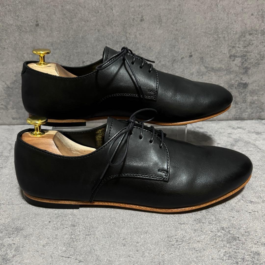 新品未使用　パドローネ　ダービーシューズ　プレーントゥ　ブラック　本革　2183