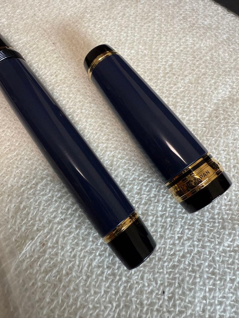 パイロット万年筆カスタム漆、紺青