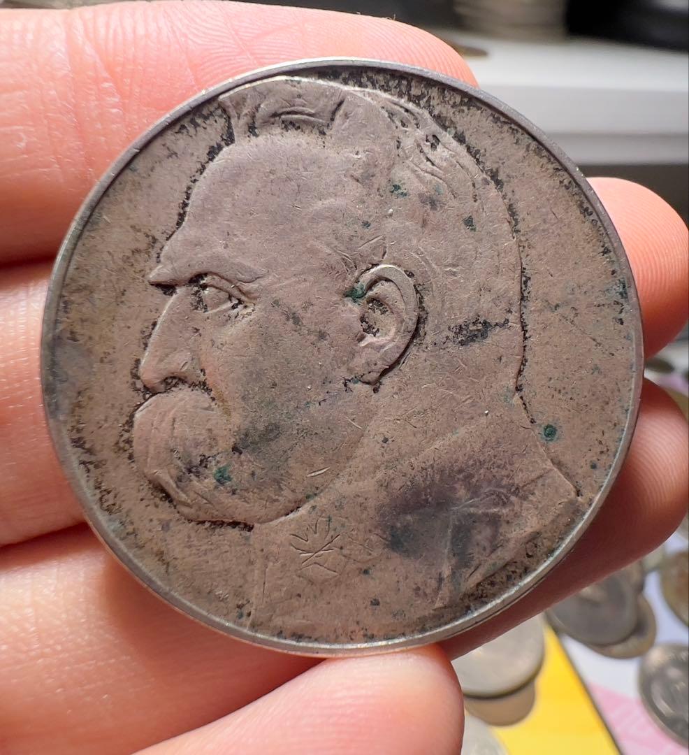 ポーランド　1934年　銀貨　大型　希少　特年　本物保証　本日銀価格532円g