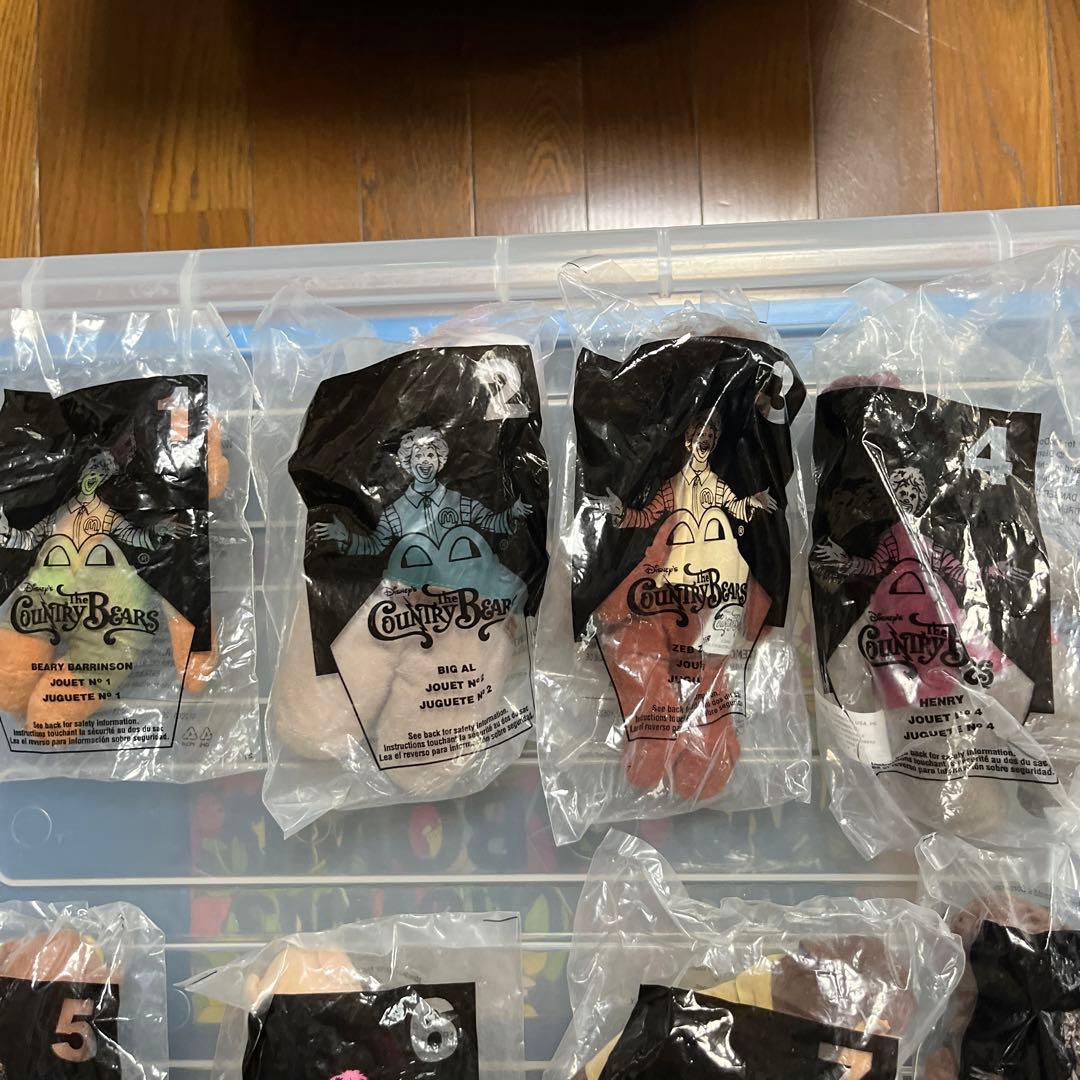 ディズニー　カントリーベア　全8体　未開封　日本未発売　2001年