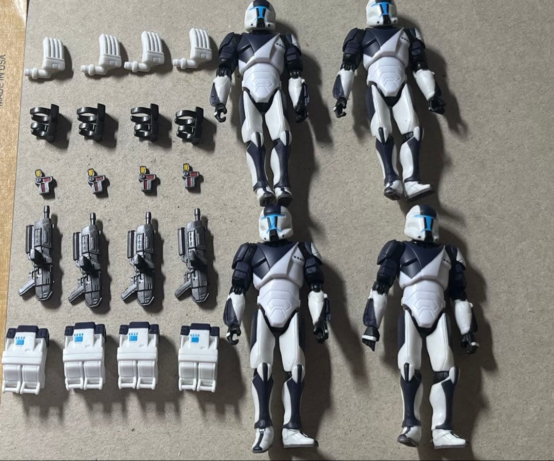 スターウォーズ　フィギュア　クローントルーパー　コマンドー　互換品　1チーム