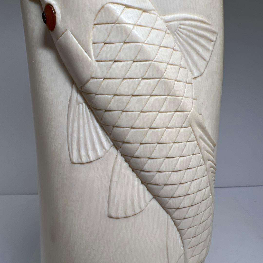 極上　特大鯉花入　2.4㌔　高さ36.2㎝　東Y8-0108☆2F