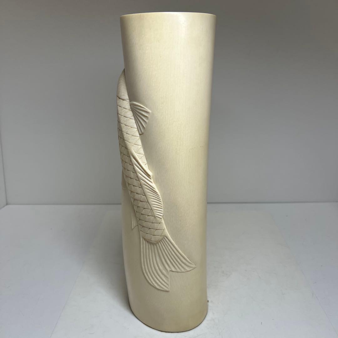 極上　特大鯉花入　2.4㌔　高さ36.2㎝　東Y8-0108☆2F