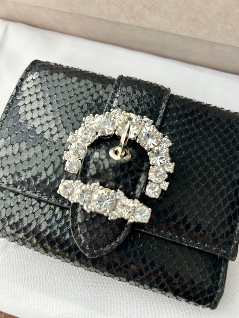 美品　jimmy choo 三つ折り財布(小銭入れなし)