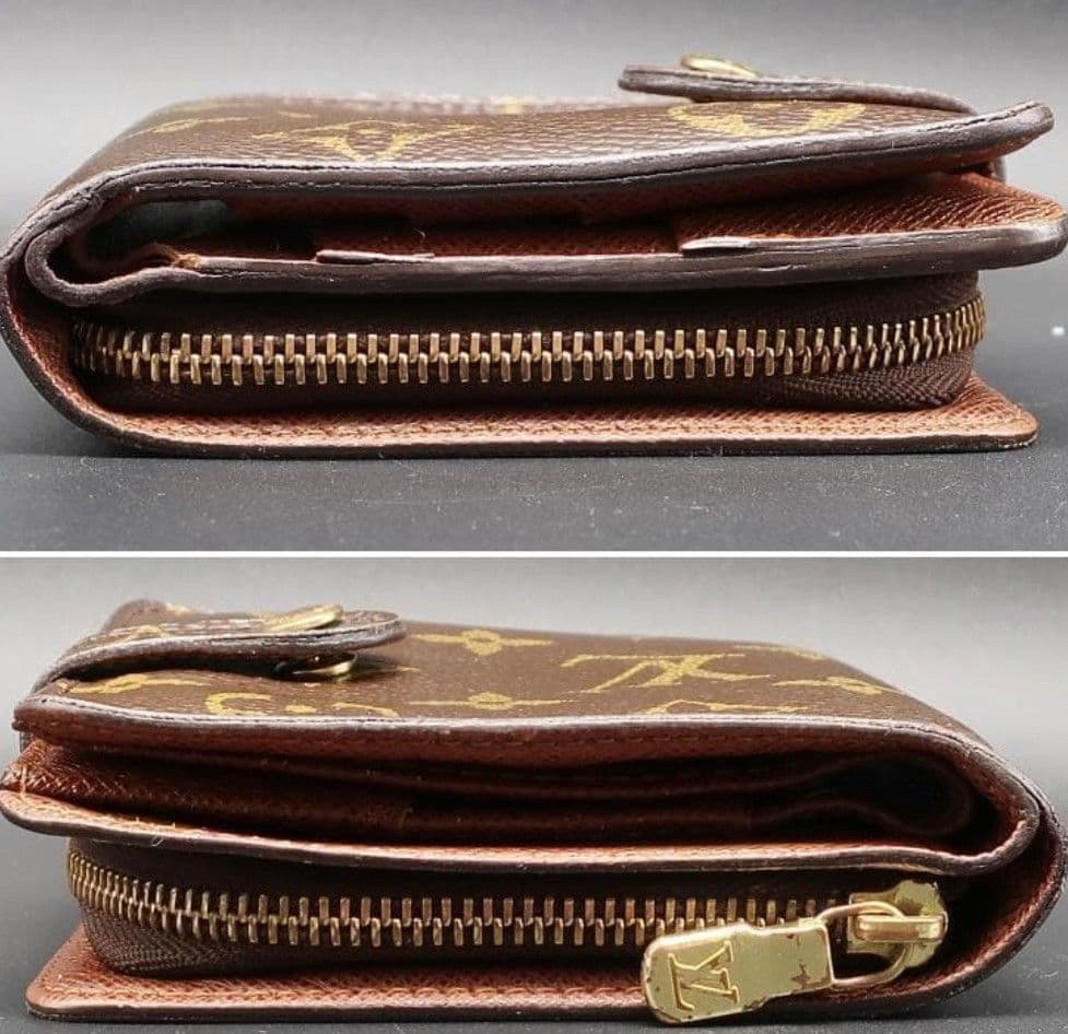 正規品 ヴィトン 財布 モノグラム コンパクトジップ スペイン製 ショッパー