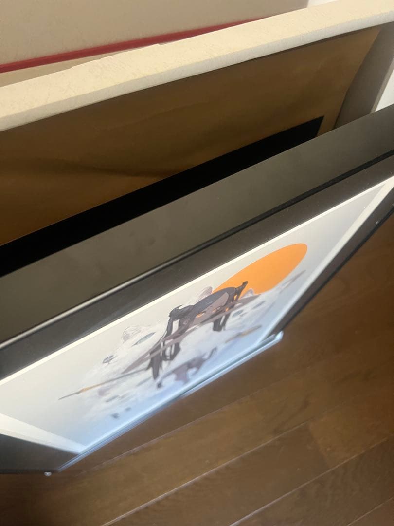 【額装済み】黒星紅白画集発売記念展 直筆サイン入り描き下ろしアートグラフ