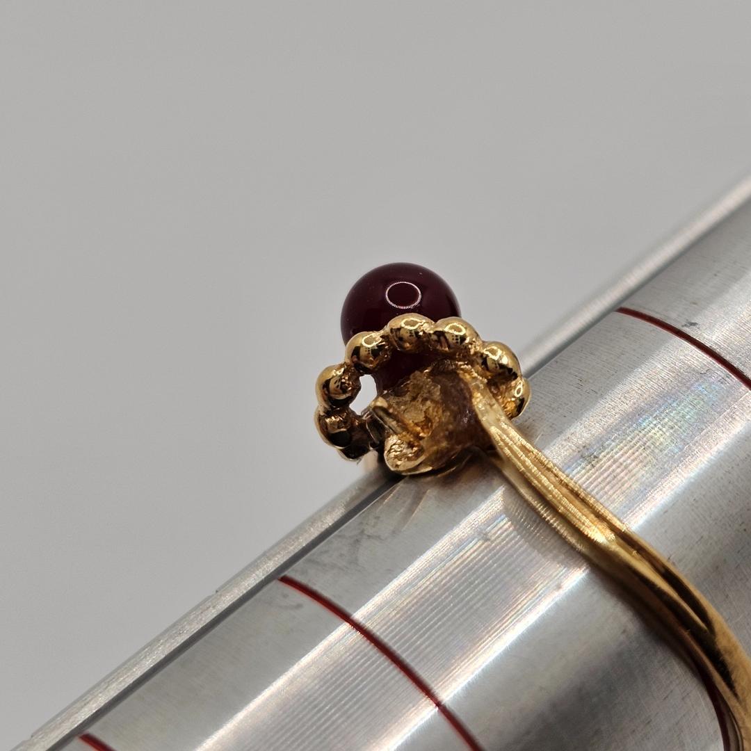 18金 ゴールドリング レトロ 12号