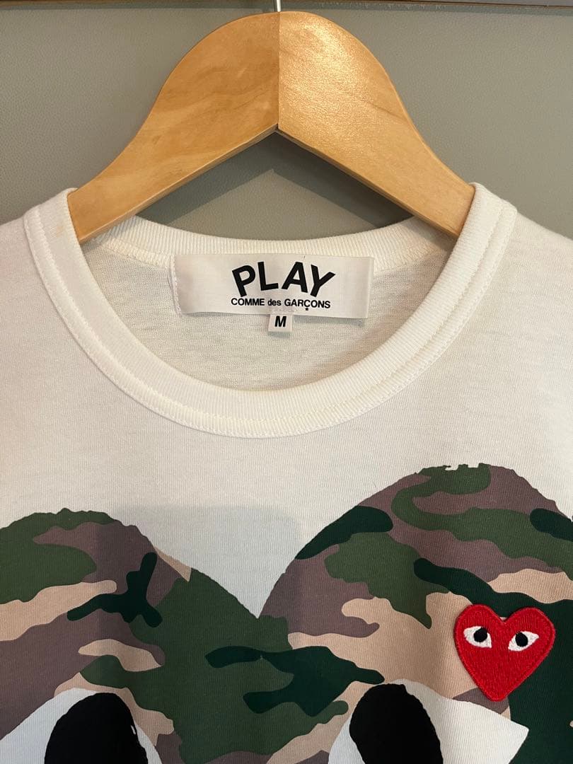PLAY Comme des Garçons 迷彩ハートTシャツ Mサイズ