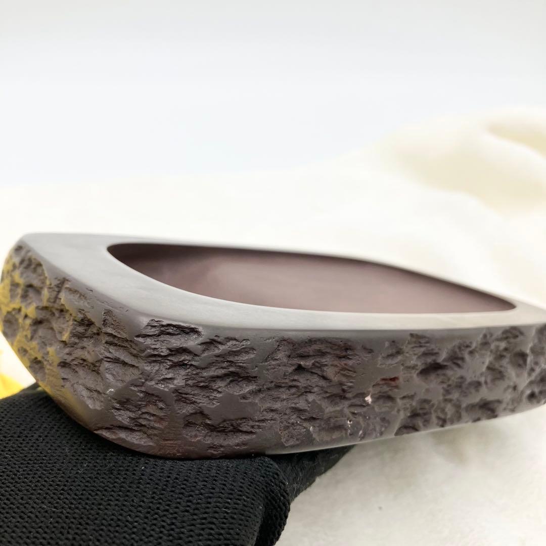 赤間硯　梅光照作　山口県赤間硯