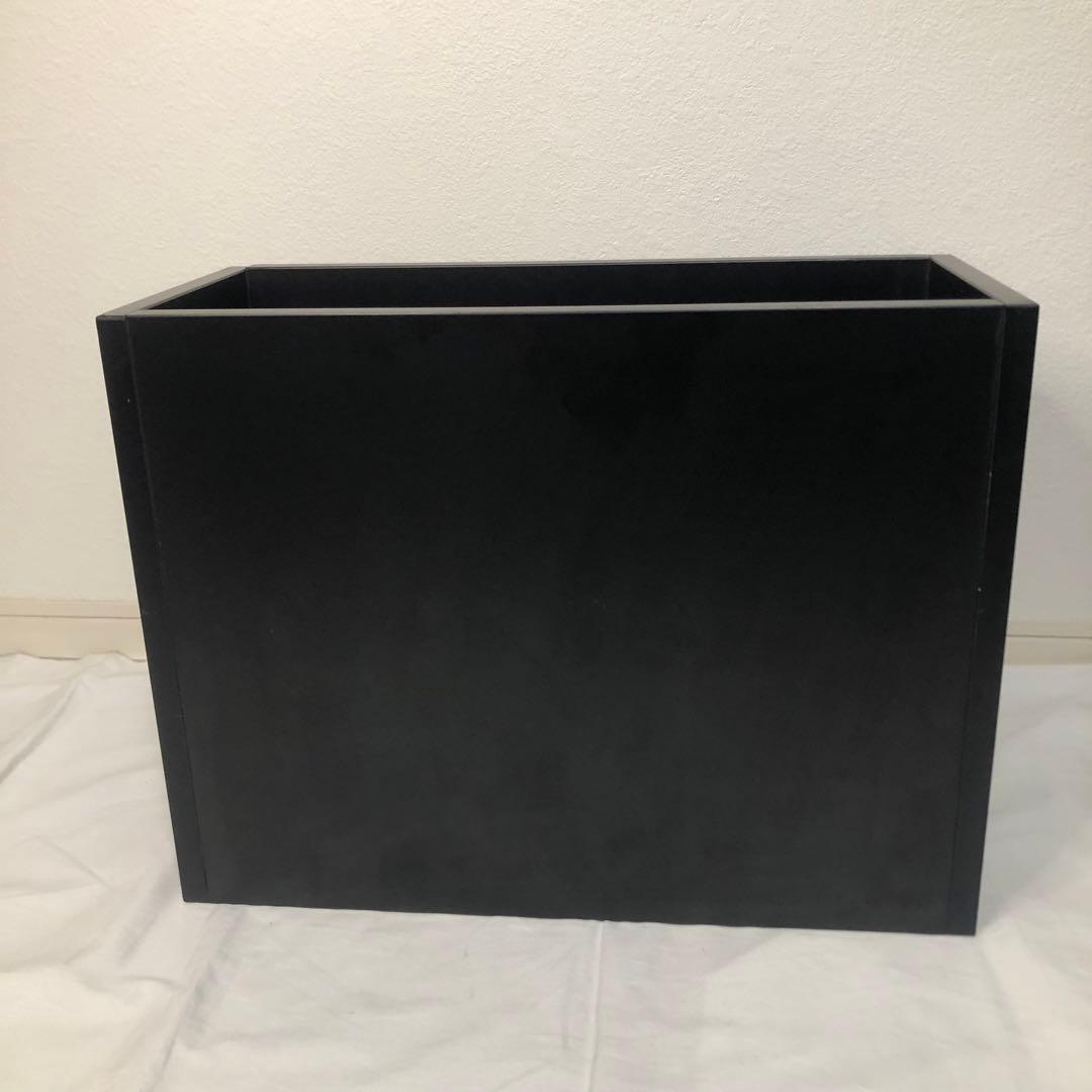 送料込★良品★スタジオラック 4U 前面プレート ラックケース 木製 ブラック