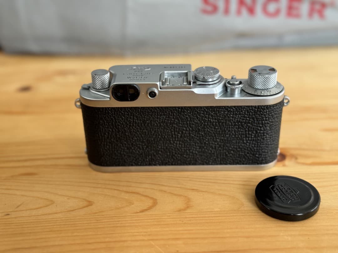 フィルムカメラ Leica IIIf red dial & W Nikkor 35mm f2.5