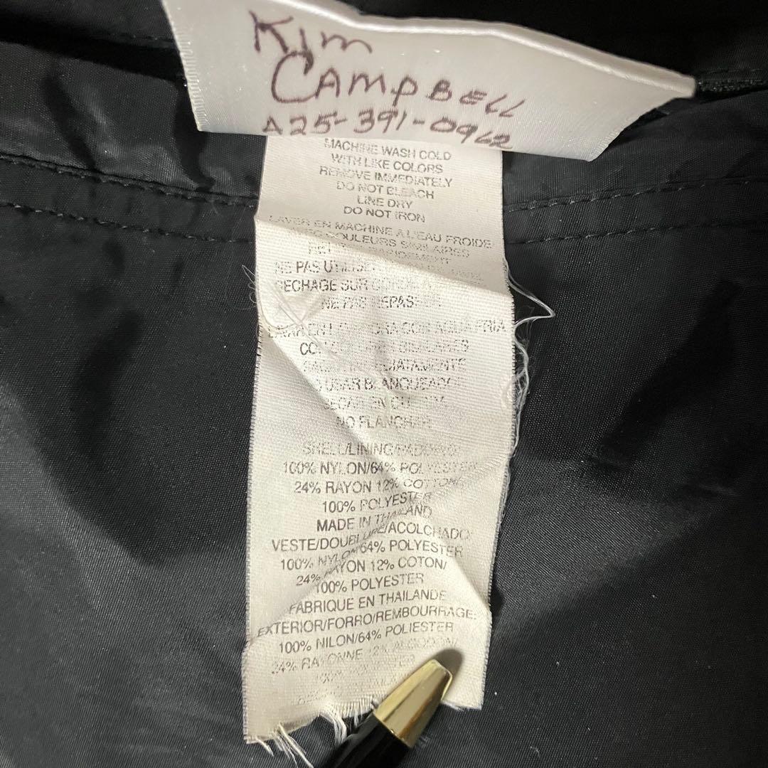 00sadidasリバーシブル刺繍ナイロンスウェットパーカーパフォーマンスロゴ黒