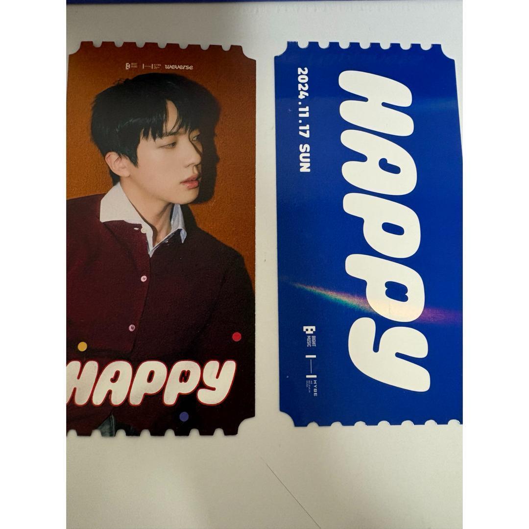 BTS ジン Happy スペシャルステージ 入場 特典 プレゼント トレカ