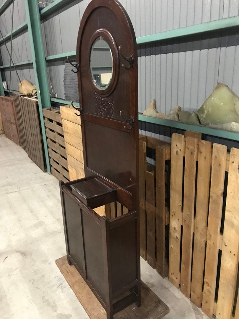 間もなく出品終了します 英国アンティーク イギリス ホールスタンド ハンガー