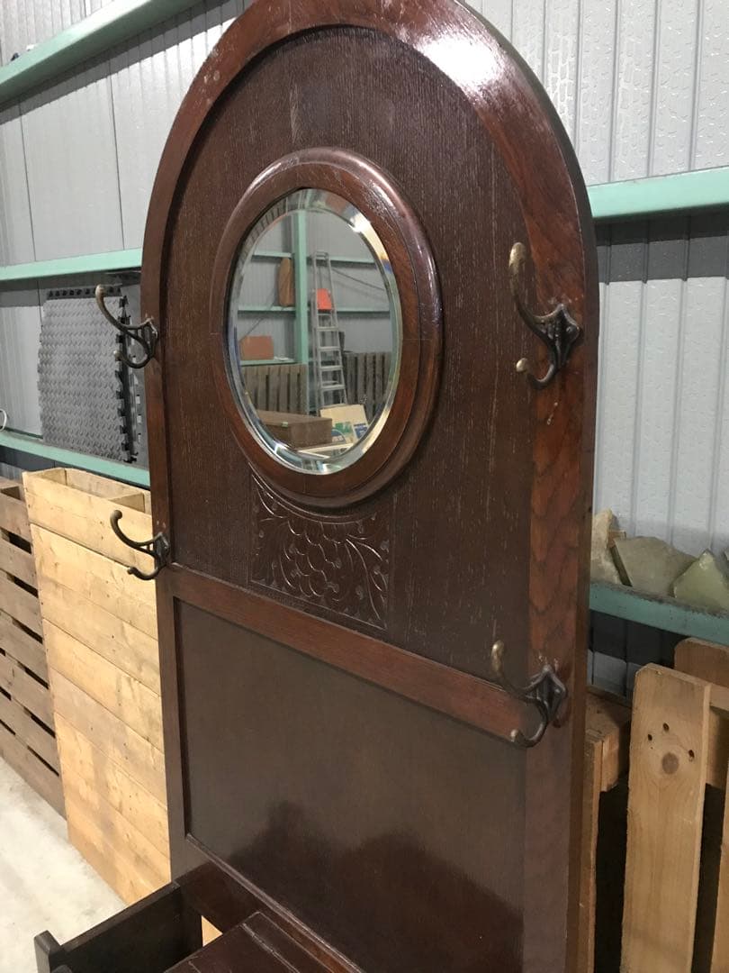 間もなく出品終了します 英国アンティーク イギリス ホールスタンド ハンガー