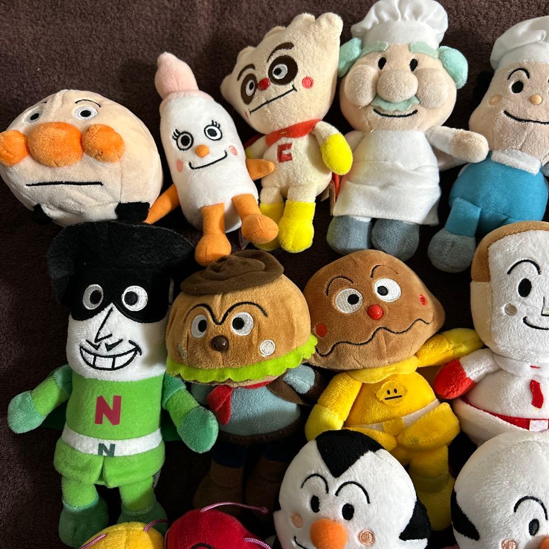 アンパンマン　ぷりちぃビーンズ　ぬいぐるみ　ジャムおじさん　バタコさん　美品