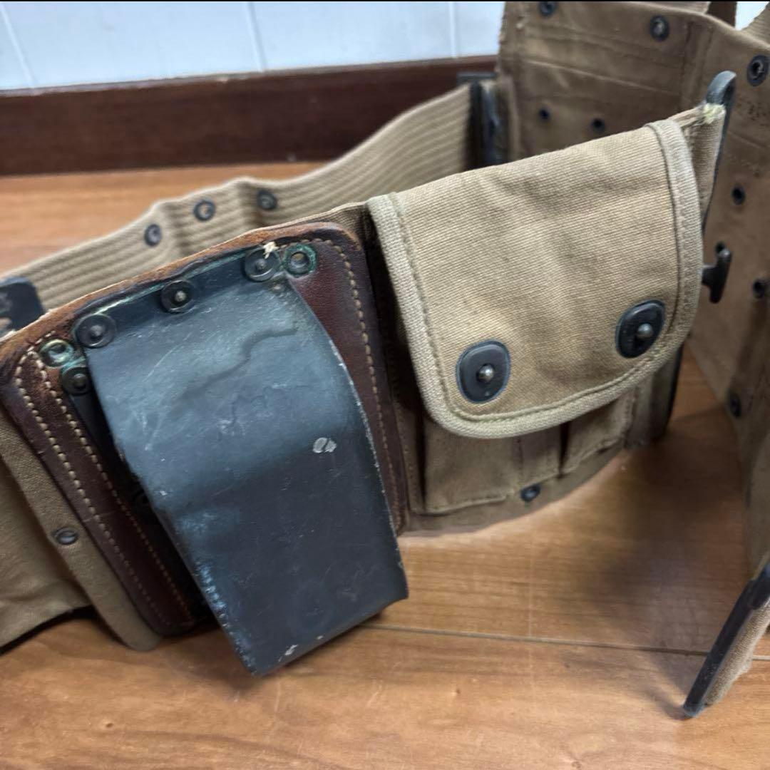 米軍　実物　WW1 WW2 M1918 BARガンナーベルト ② 送料無料