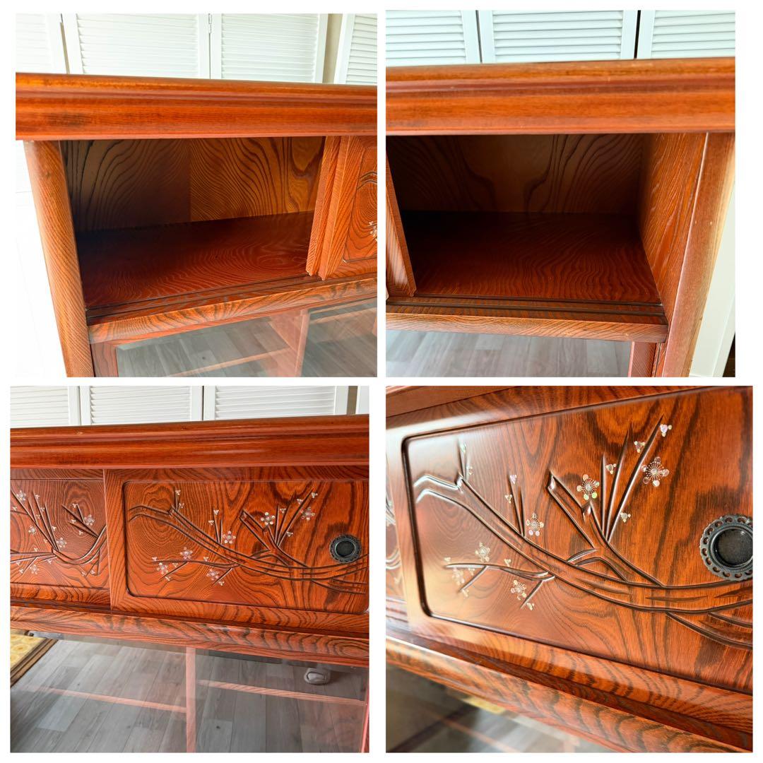 最終値下げ! 欅材 レトロ茶箪笥 水箪笥 古家具 昭和 アンティーク 収納棚