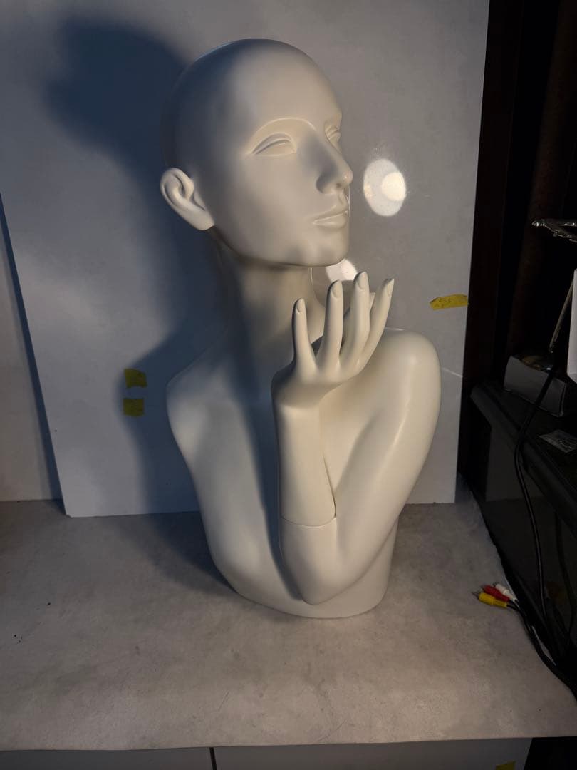 業務用 FRP製 レディース 上半身マネキン トルソー 白