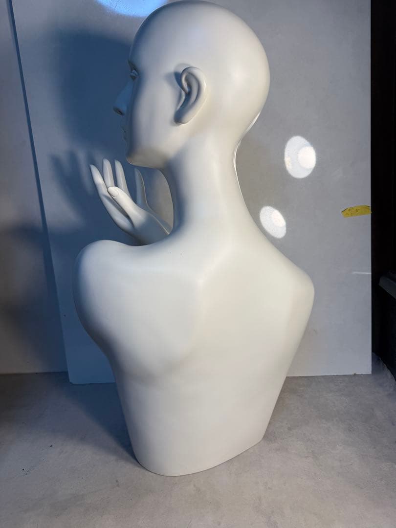 業務用 FRP製 レディース 上半身マネキン トルソー 白