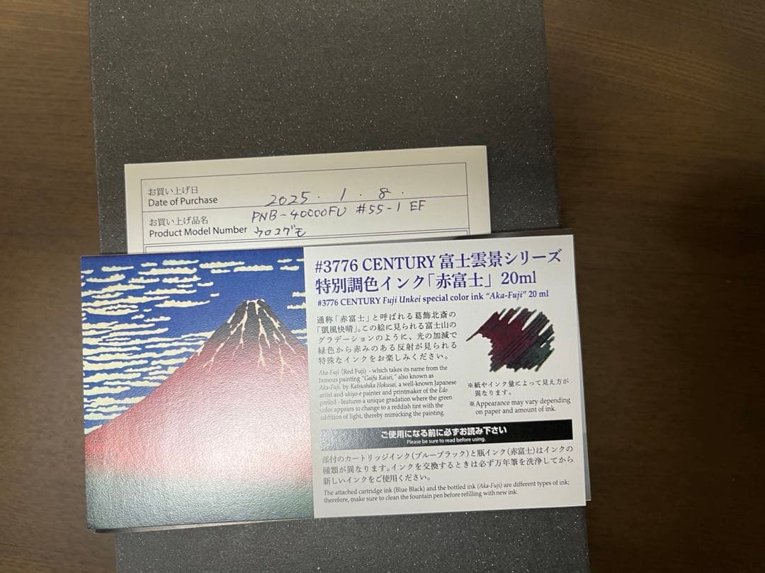 【新品】#3776 CENTURY センチュリー プラチナ 万年筆 鱗雲 EF