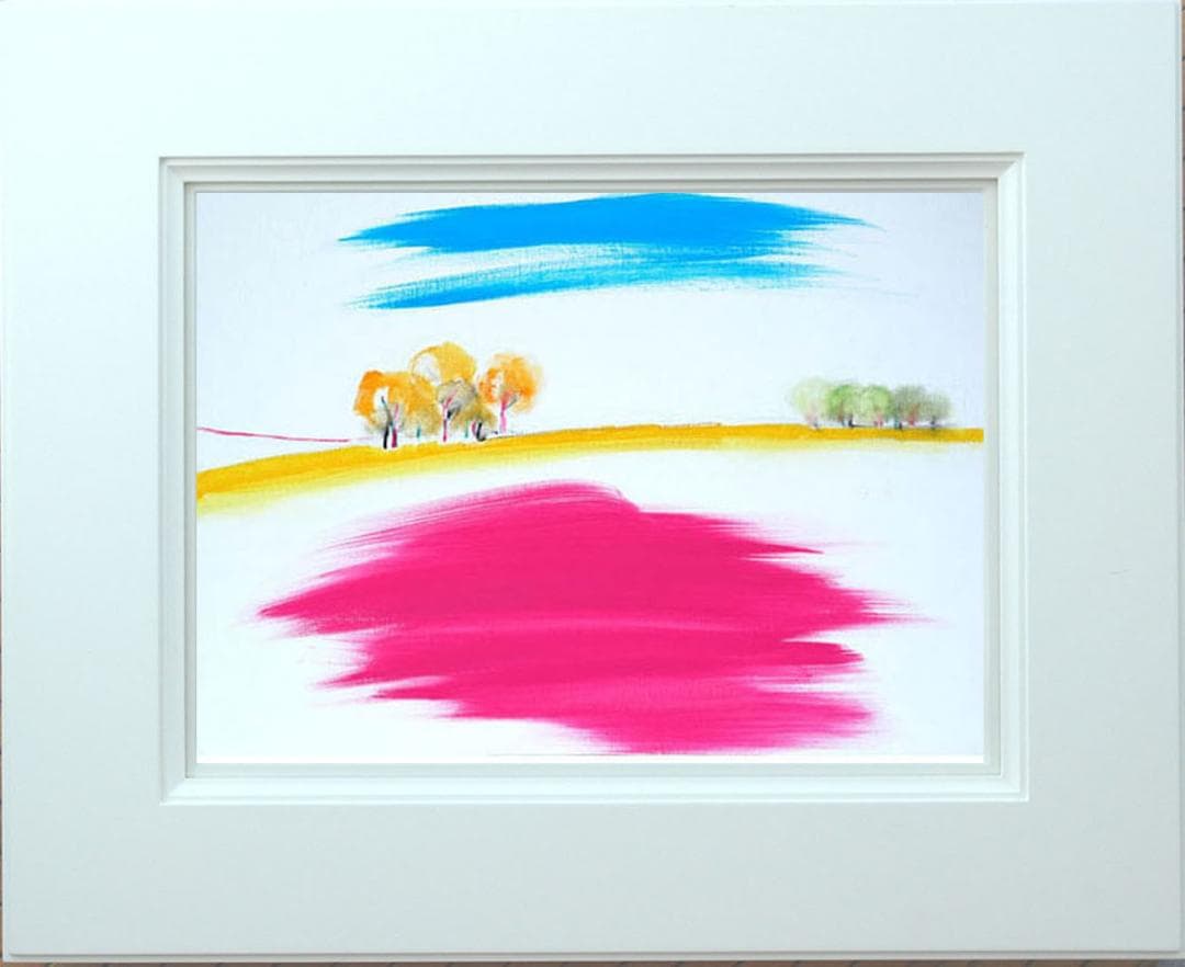 油絵 菅家令子 絵 絵画 インテリア uF6-111509 風景