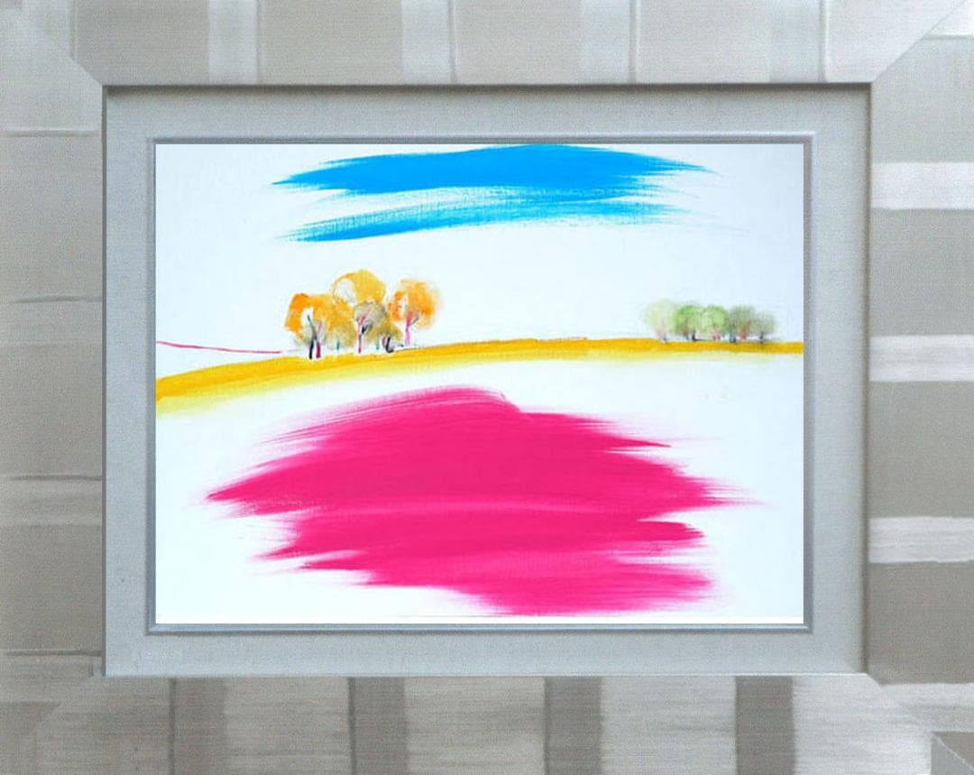 油絵 菅家令子 絵 絵画 インテリア uF6-111509 風景