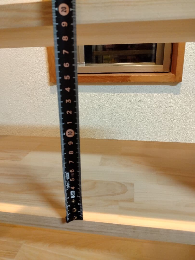 木製　ハンドメイド　オーダー　目の字　棚　シェルフ　ラック　本棚　マンガ　収納