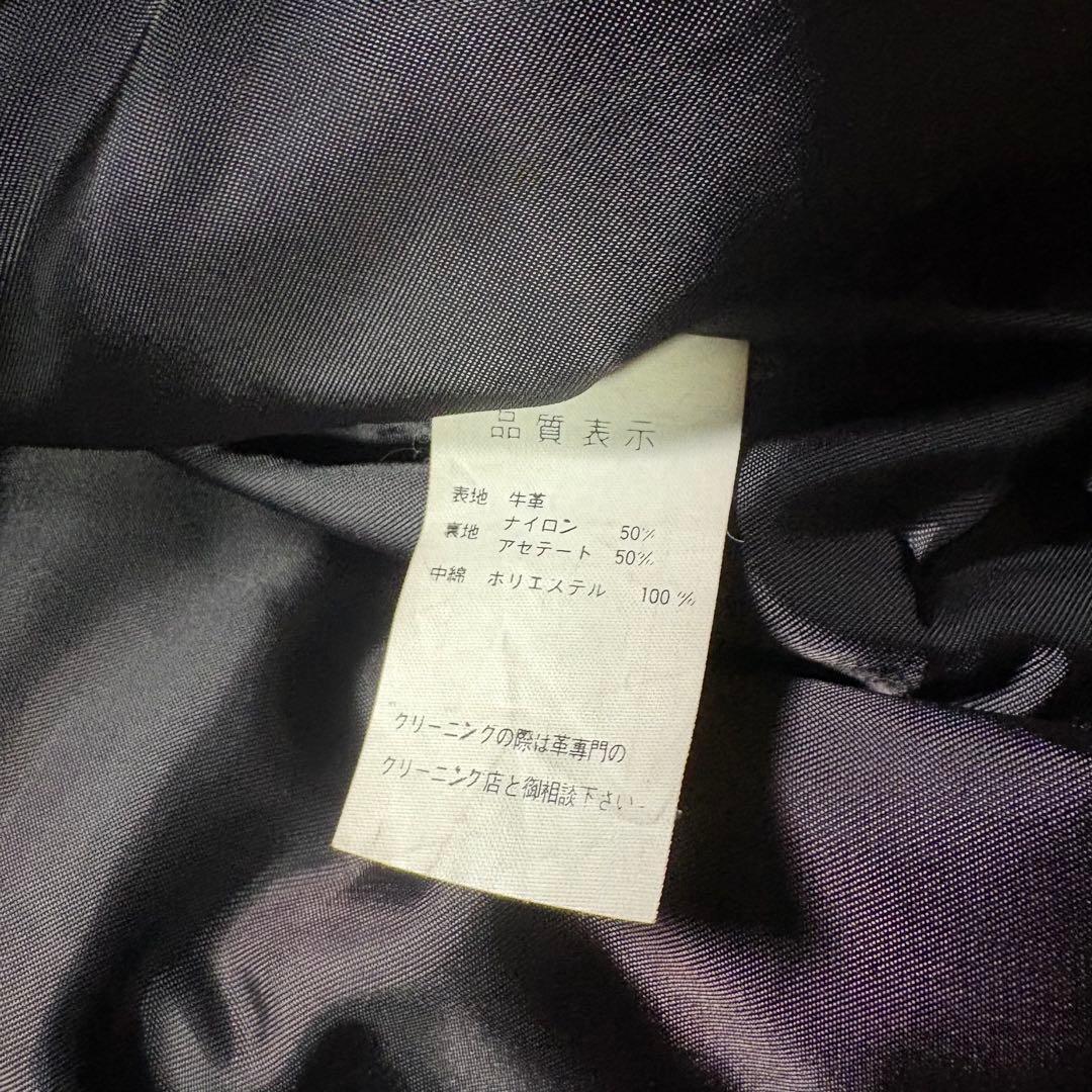 YELLOW CORN ライダースジャケット　牛革　本革　オールレザー　黄色　L