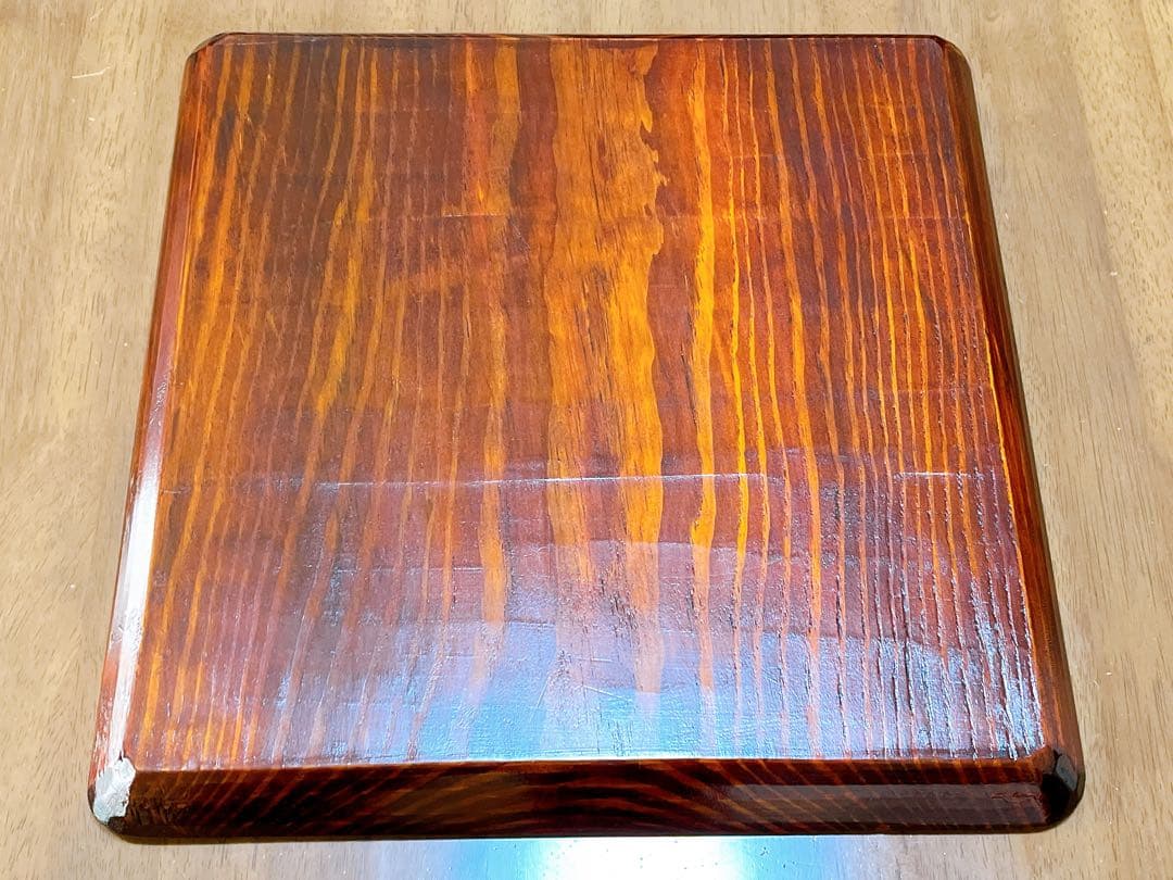 時代物 お膳 讃岐彫り 正方形 お盆 アンティーク 漆器 トレー 木彫り５枚