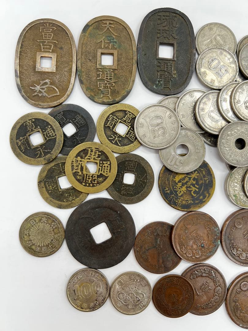 古銭コレクション 旧貨幣／使用不可／日本の古銭（コレクション用）