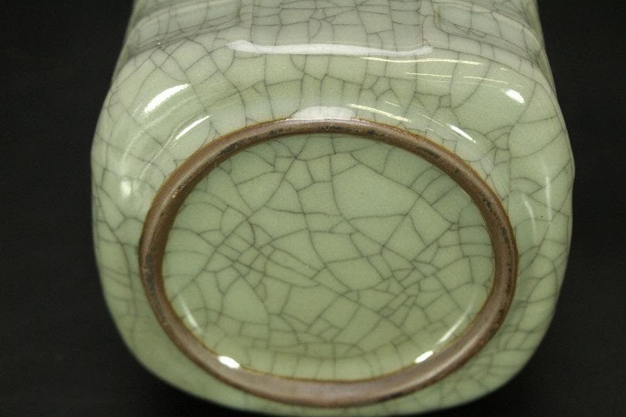 中国美術 彷哥釉 筆堤 文房四宝(A599)