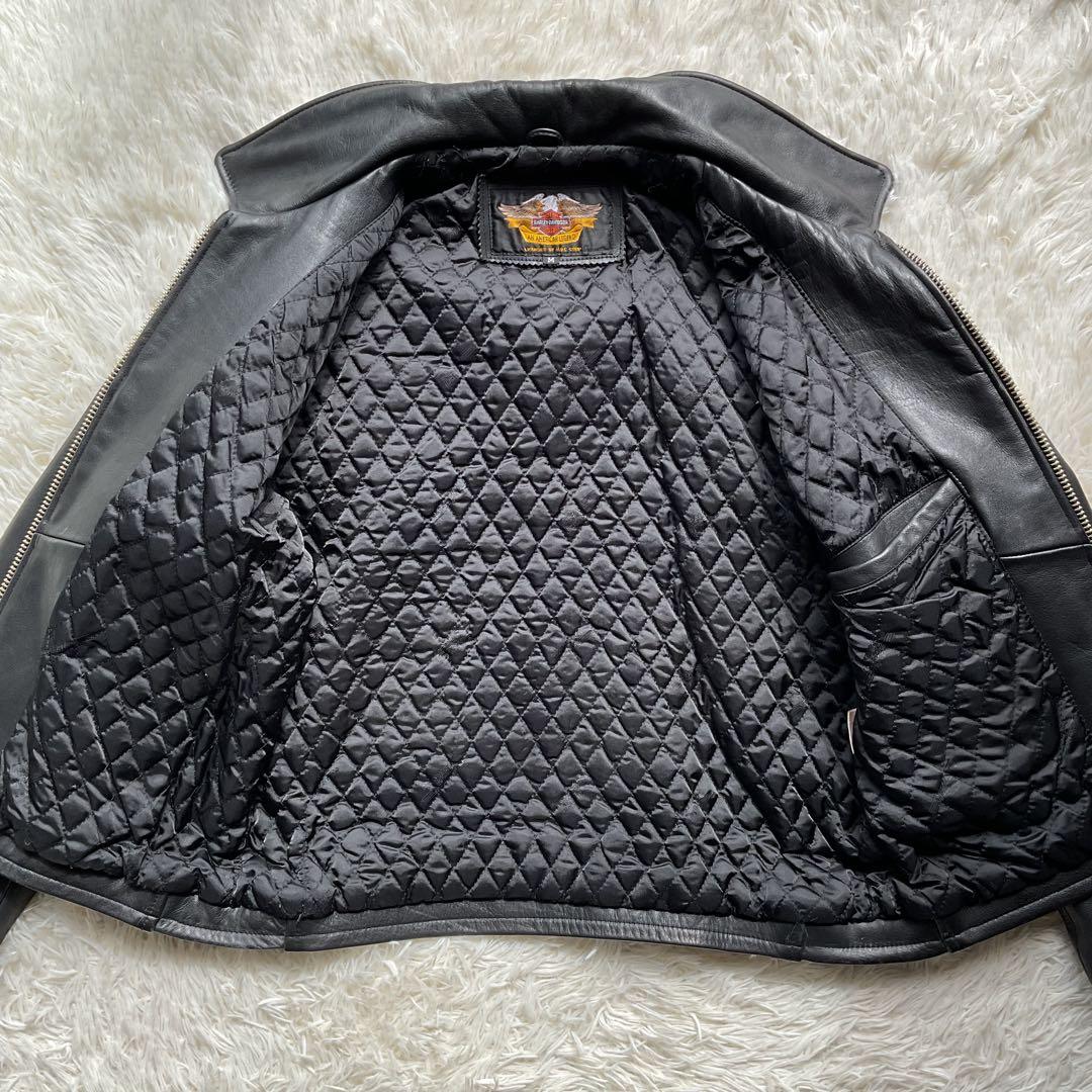 人気✨ハーレーダビッドソン　レザージャケット　シングルライダース　M ブラック