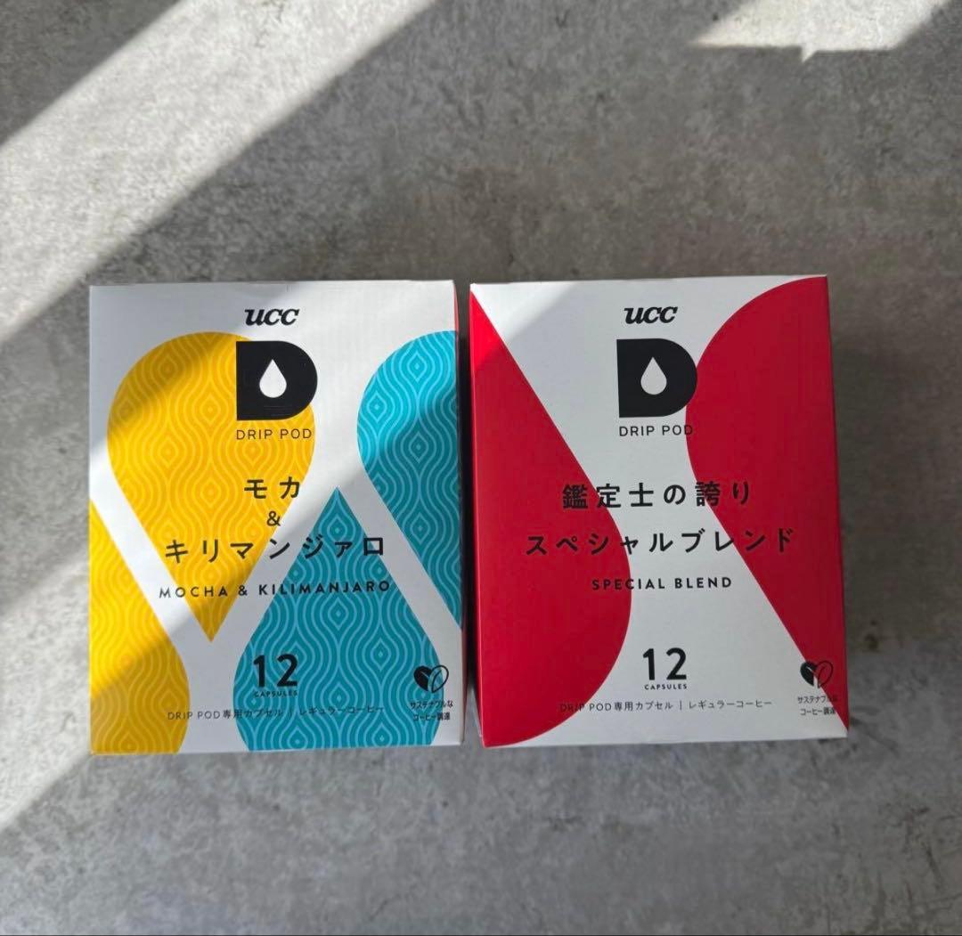 新品 UCC DRIP POD スペシャルブレンド・モカ 各12個入り