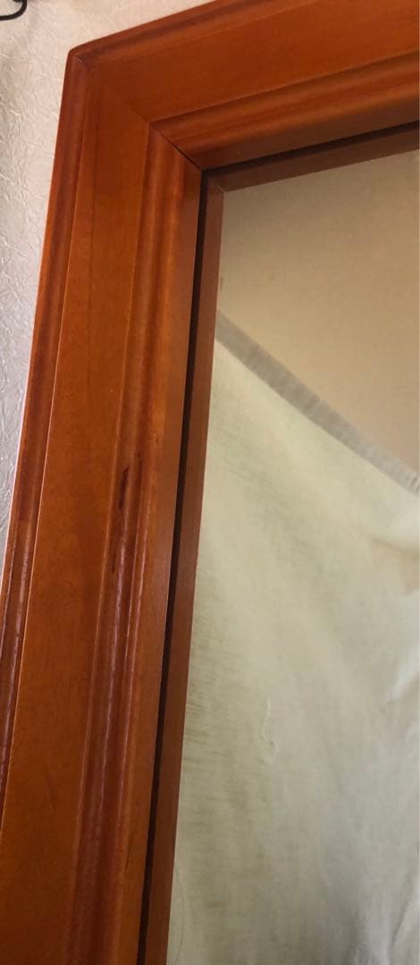 姿見　天然木　大型