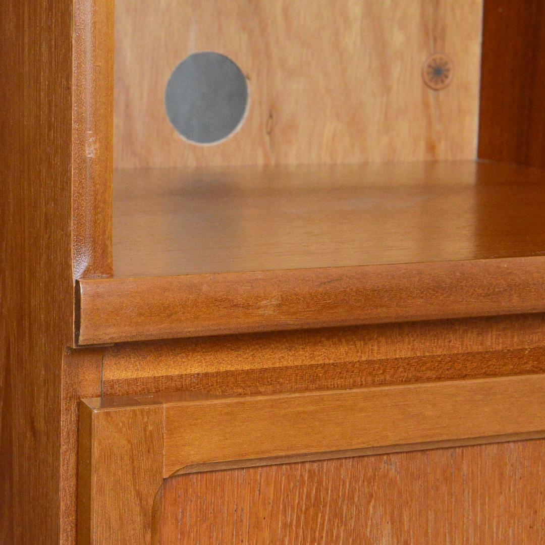 Nathan ヴィンテージ チーク オーディオラック レコードキャビネット