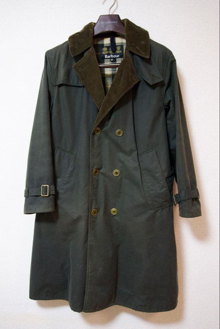 Barbour WHITLEY トレンチコート 36 3ワラント オイルド