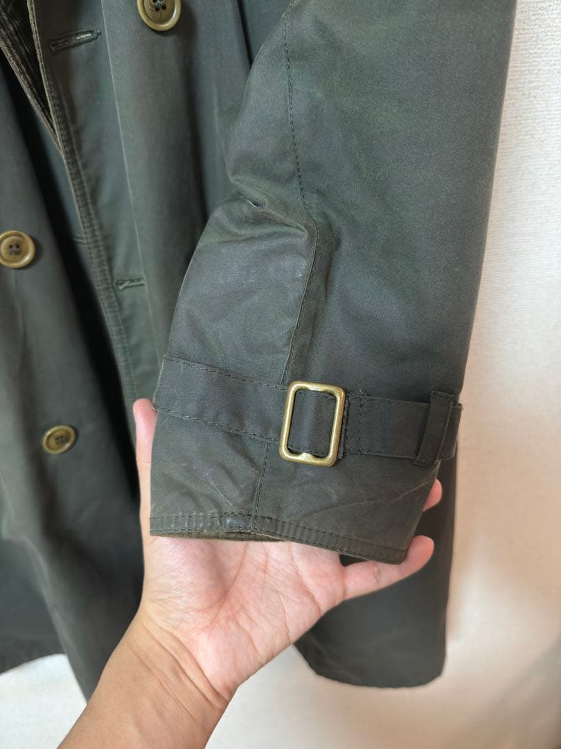 Barbour WHITLEY トレンチコート 36 3ワラント オイルド