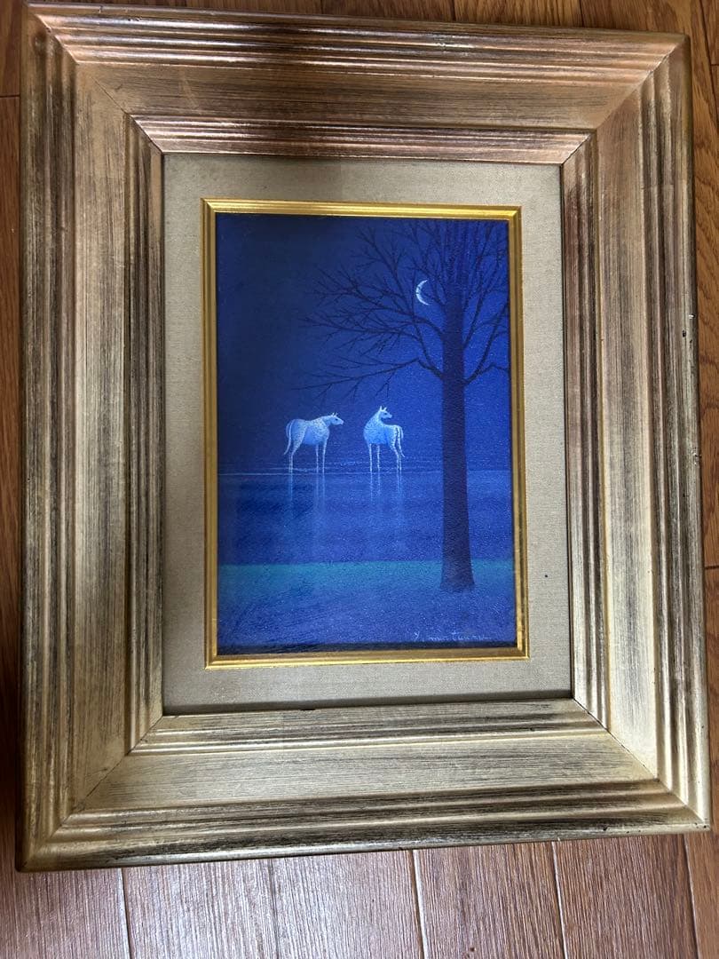 月の光（馬）　松浦敬文　絵画