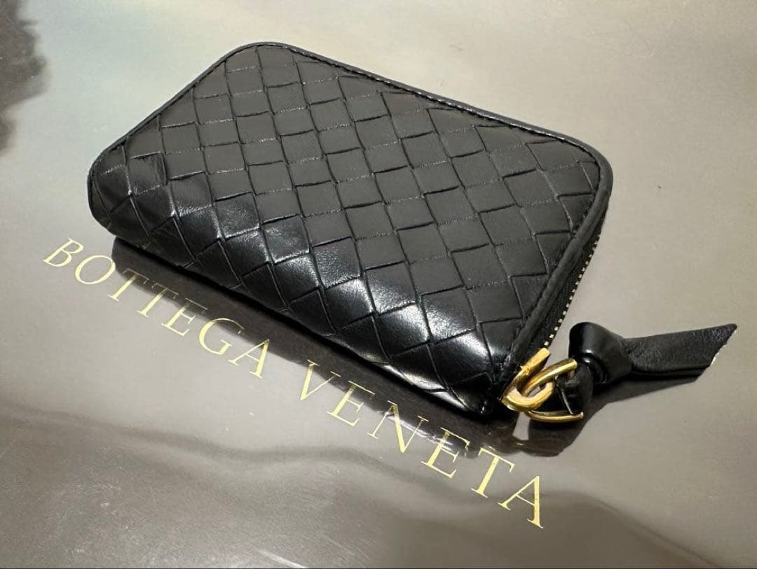 ★【極美品】ボッテガヴェネタ ケース ラム／ネロブラック／ゴールド✨✨✨4️⃣