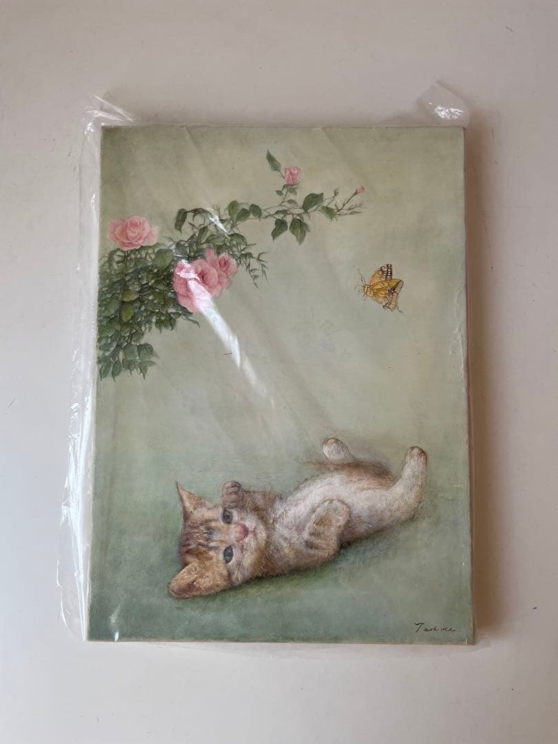 絵画　「こねこ」戸嶋但