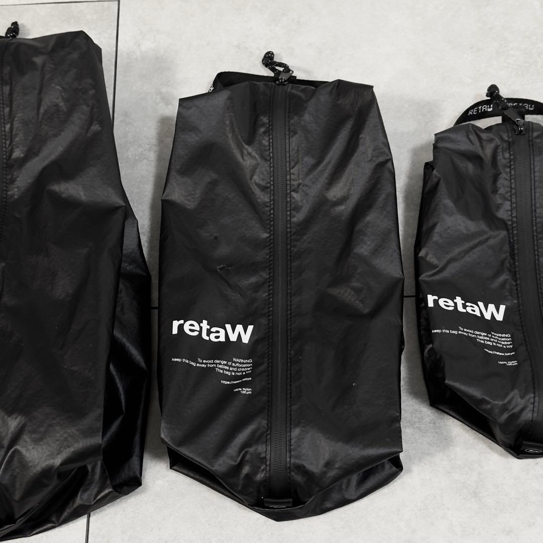 retaW travel poach black fragment フラグメント
