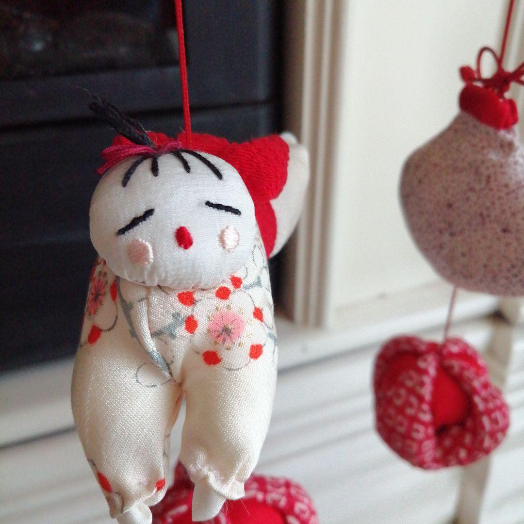 吊るし雛　吊るし飾り　ちりめん細工　ハンドメイド　ひな祭り　節句　 ✿台付✿