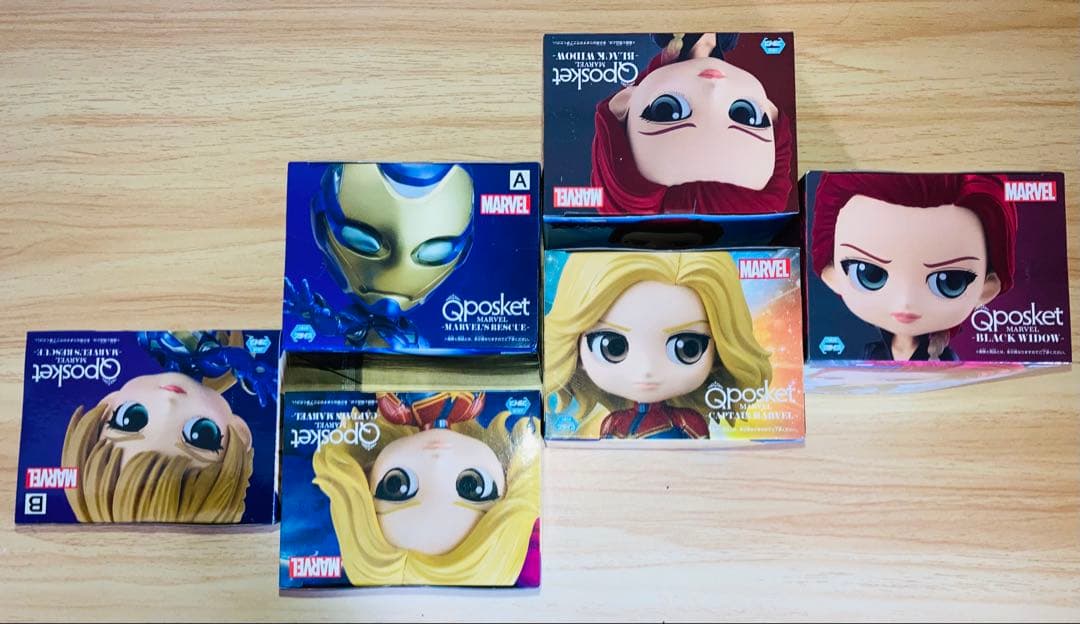 超希少Qposket ブラックウィドゥ、キャプテンマーベル、レスキュー新品未開封